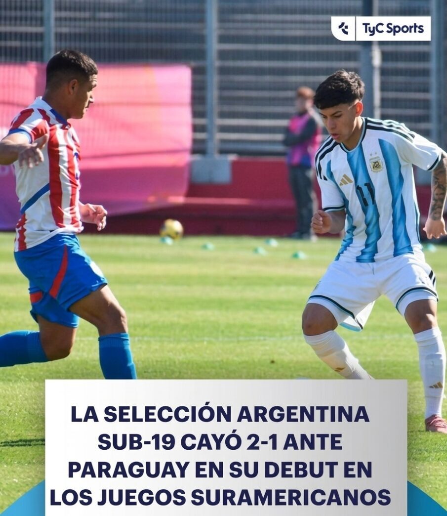 Argentina cayó ante Paraguay en su debut en los Juegos Suramericanos SF 2026