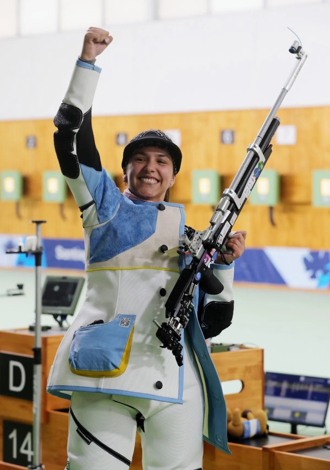 Tiro deportivo: Fernanda Russo conquistó la medalla dorada en rifle de aire 10 metros